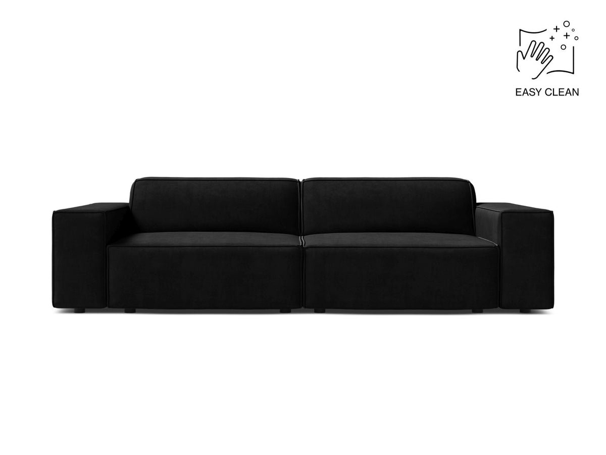 Jodie Modular Sofa, 3 Seats, 204x99 cm — Black