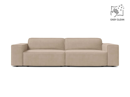 Sofa Samt Beige Jodie — Beige