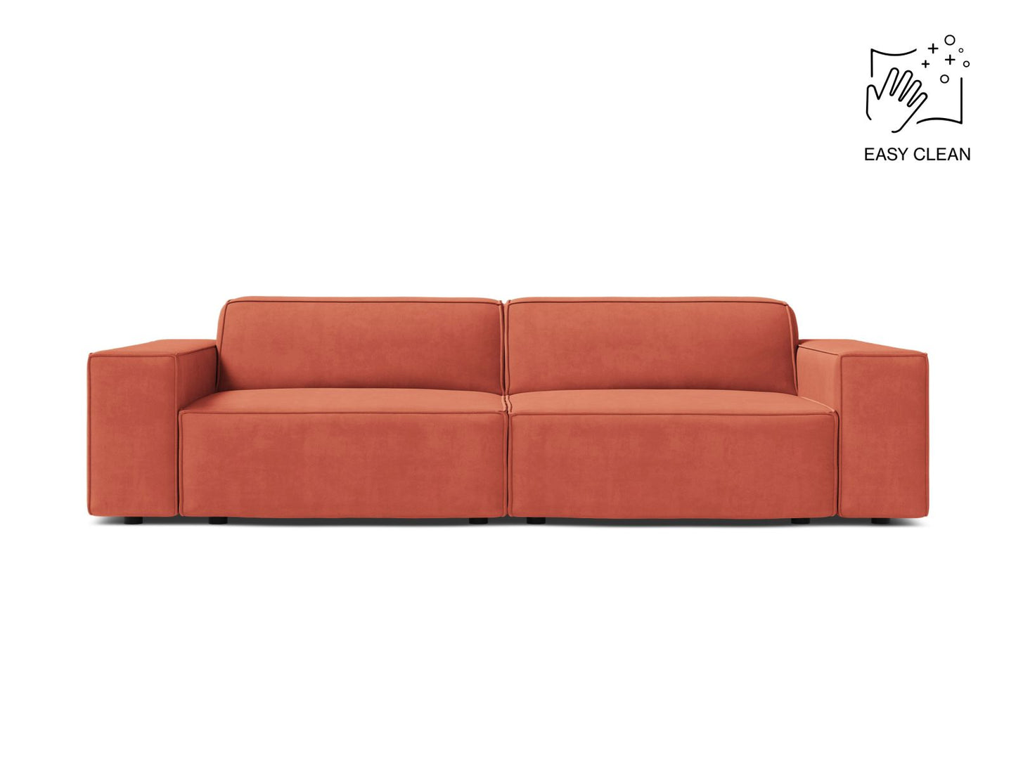 Sofa Samt Beige Jodie — Coral