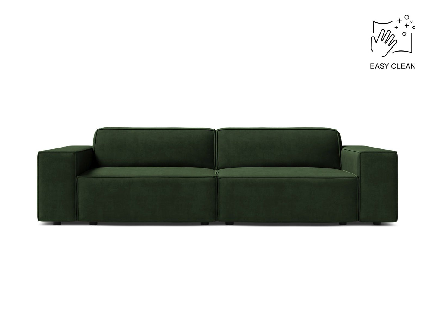 Sofa Samt Beige Jodie — Bottle Green