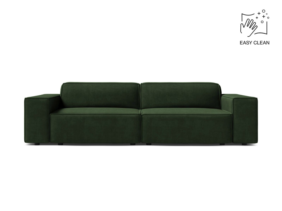 Jodie Modular Sofa, 3 Seats, 204x99 cm — Bottle Green