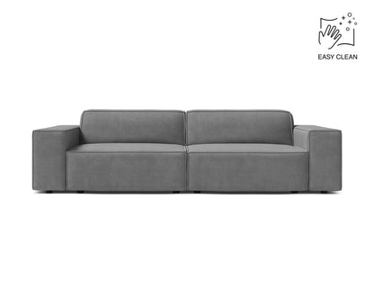 Sofa Samt Beige Jodie — Light Grey