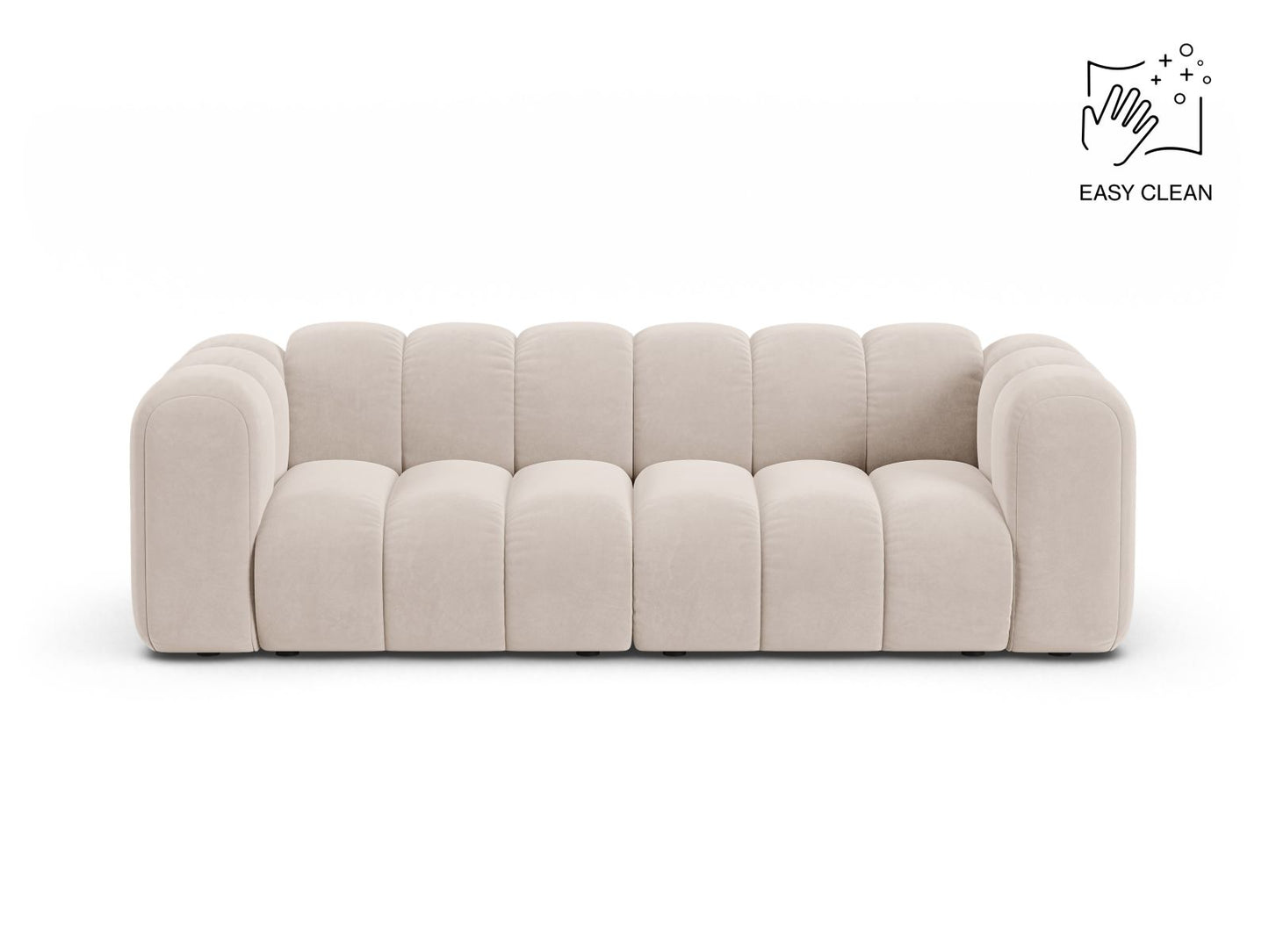 Sofa Samt Beige Lupine — Light Beige
