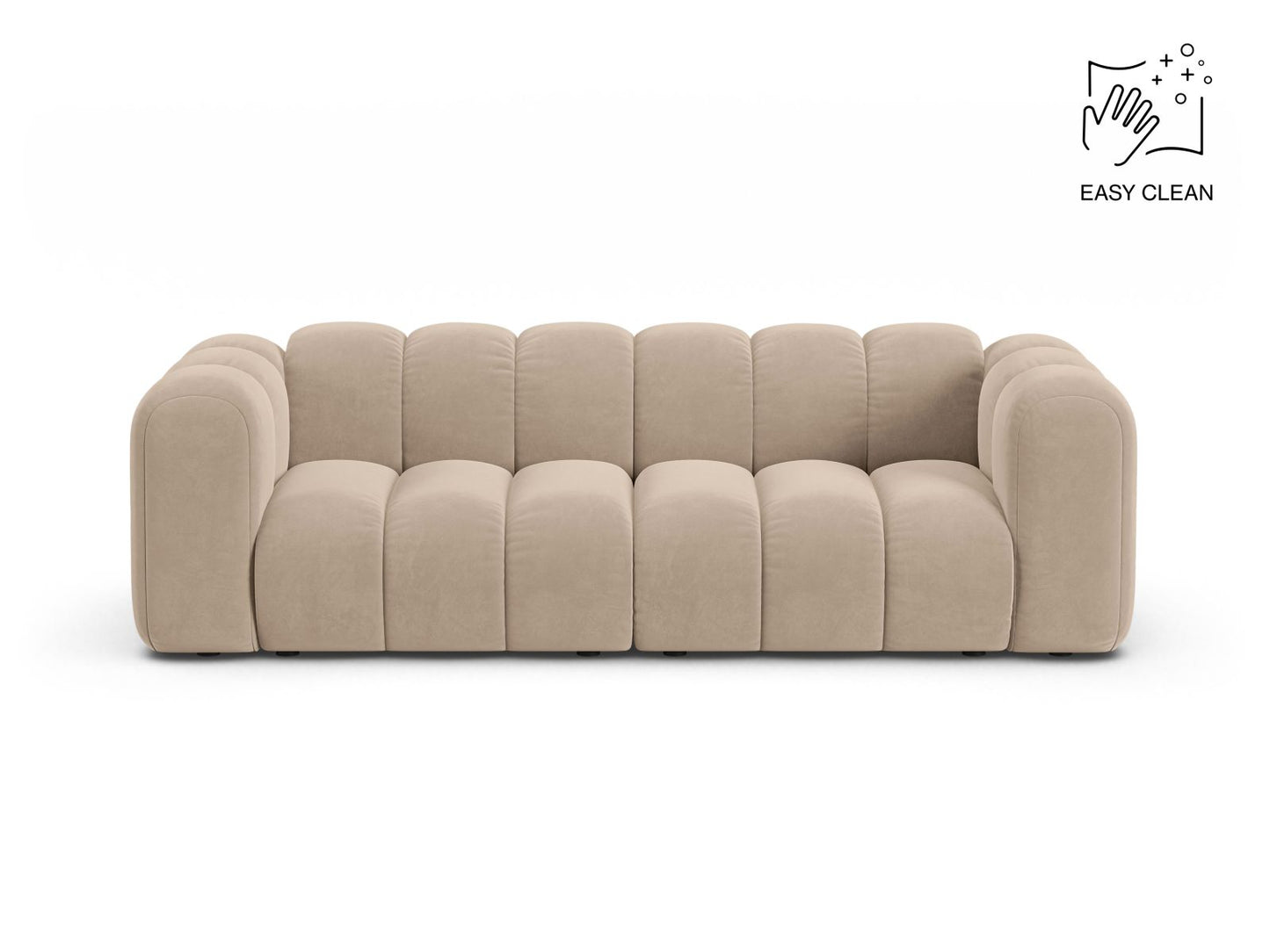 Sofa Samt Beige Lupine — Beige