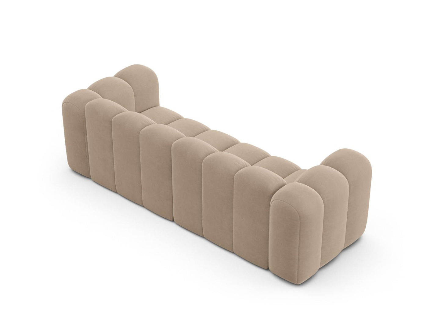 Sofa Samt Beige Lupine — Detailansicht