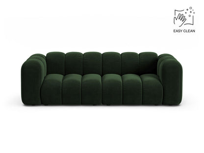 Sofa Samt Beige Lupine — Bottle Green