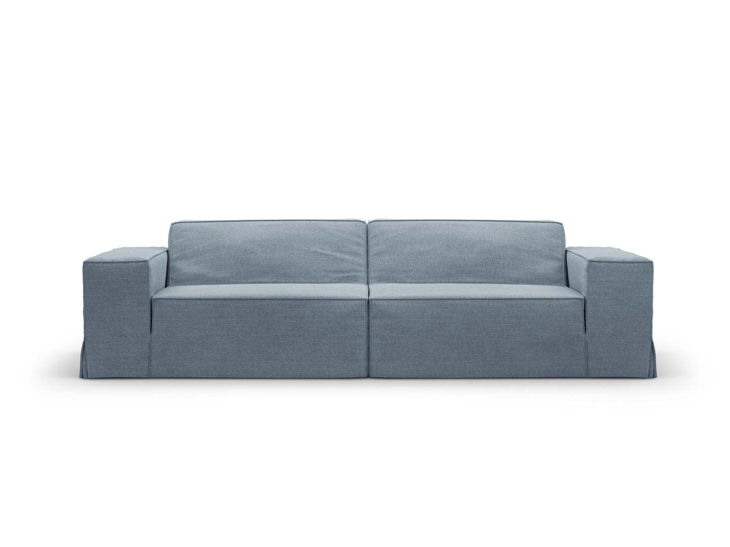 Sofa Strukturstoff Beige Jodie — Muted Blue