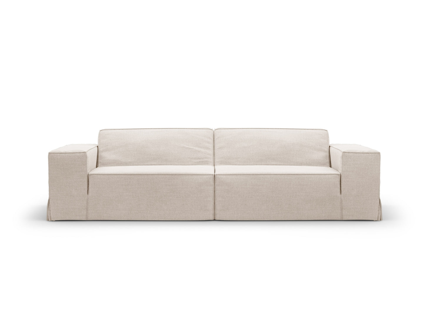 Sofa Strukturstoff Beige Jodie — Beige