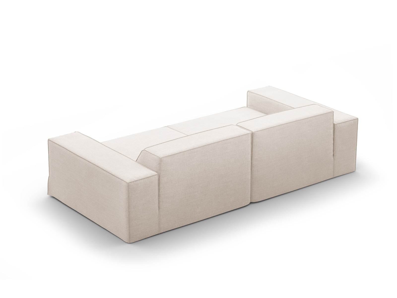 Sofa Strukturstoff Beige Jodie — Ansicht 4