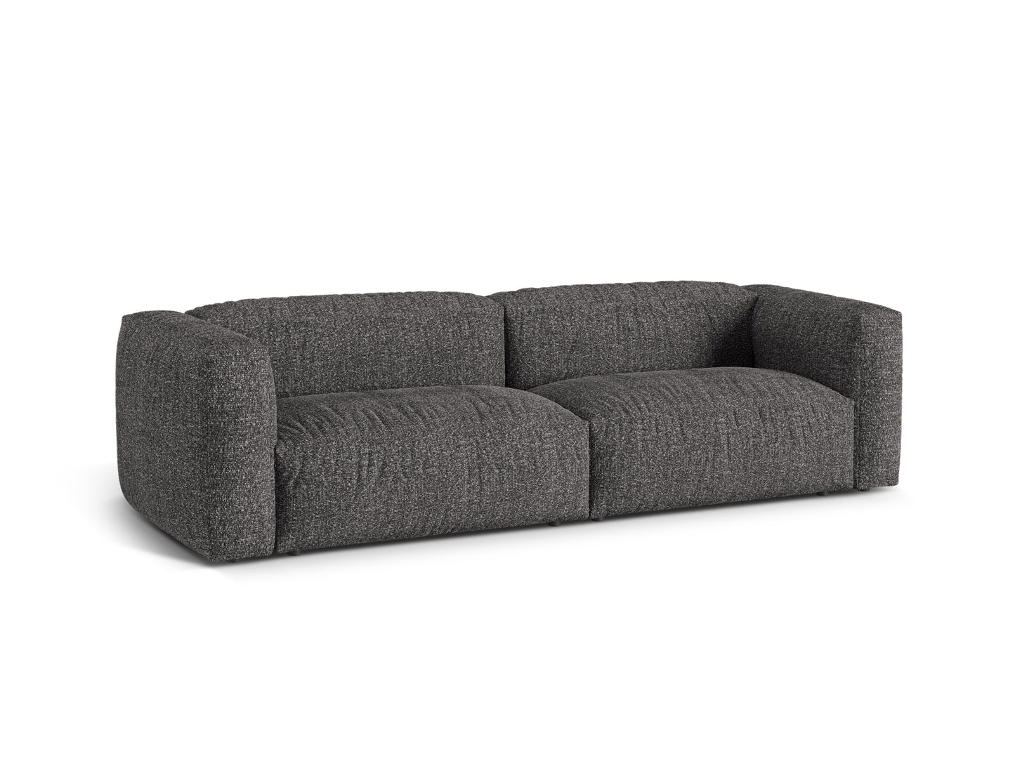 Sofa Bouclé Anthrazit Martina — Detailansicht