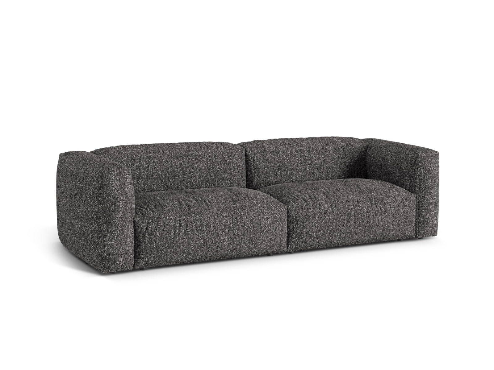 Sofa Bouclé Anthrazit Martina — Detailansicht