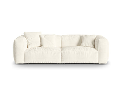 Sofa Bouclé Anthrazit Martina — Ivory