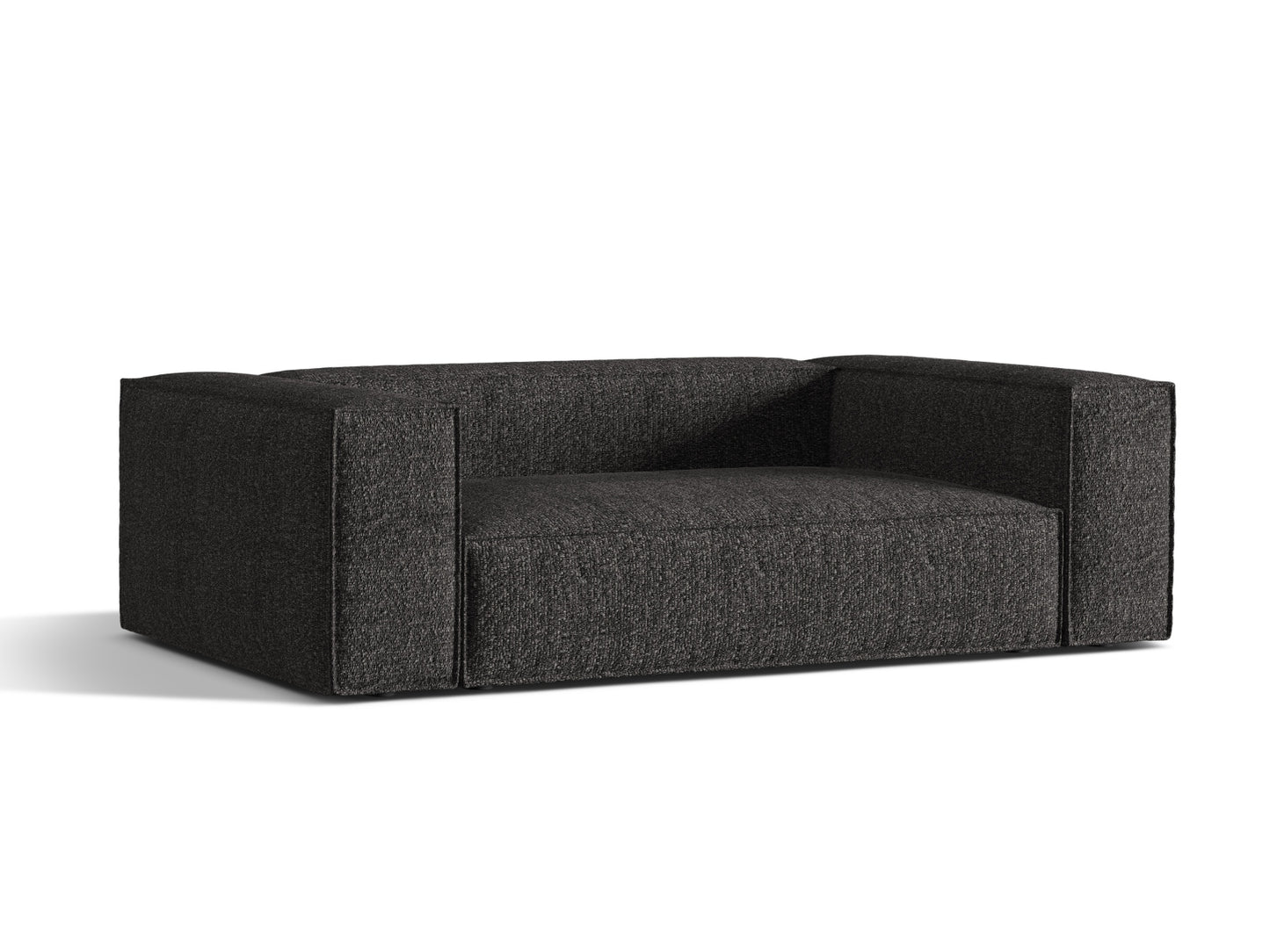 Sofa Bouclé Anthrazit Nuria — Wohnbeispiel