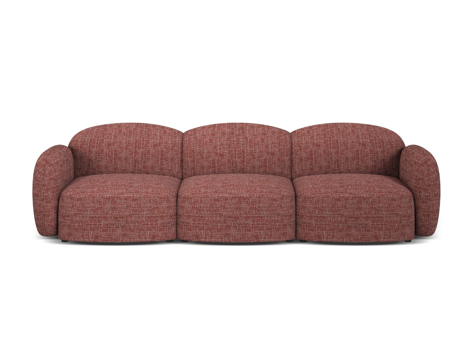 Blair Sofa, 3 Seats, 274x95 cm — Red