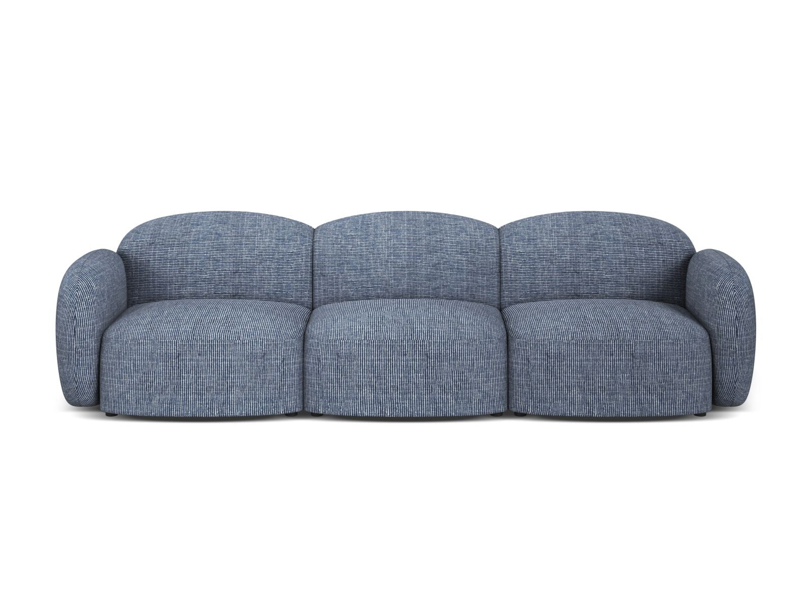 Sofa Strukturstoff Blue Melange Blair — Blue Melange