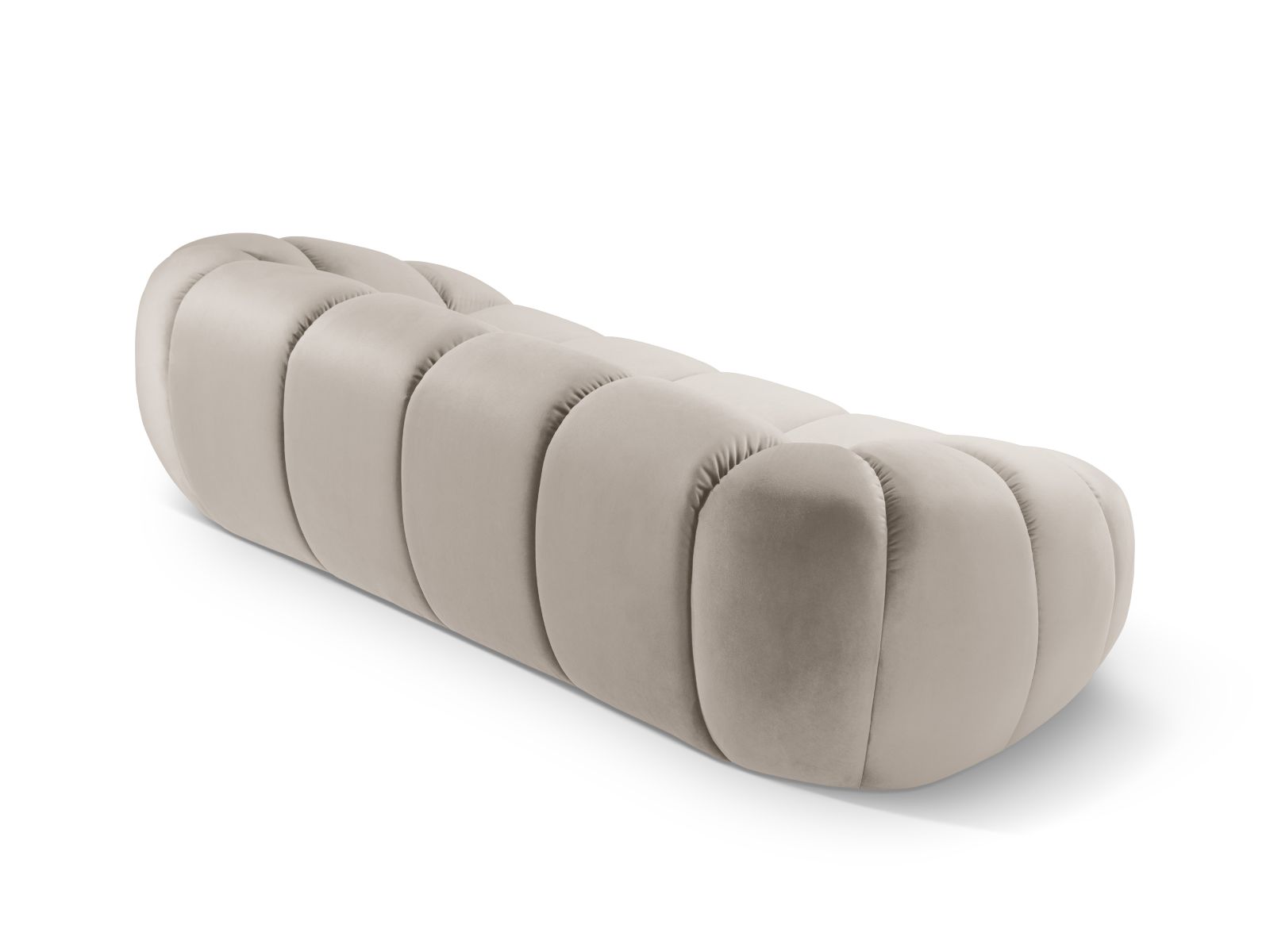 Sofa Samt Beige Diana — Detailansicht