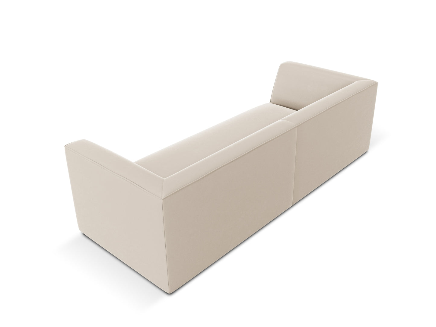 Sofa Samt Beige Ruby — Maße und Details