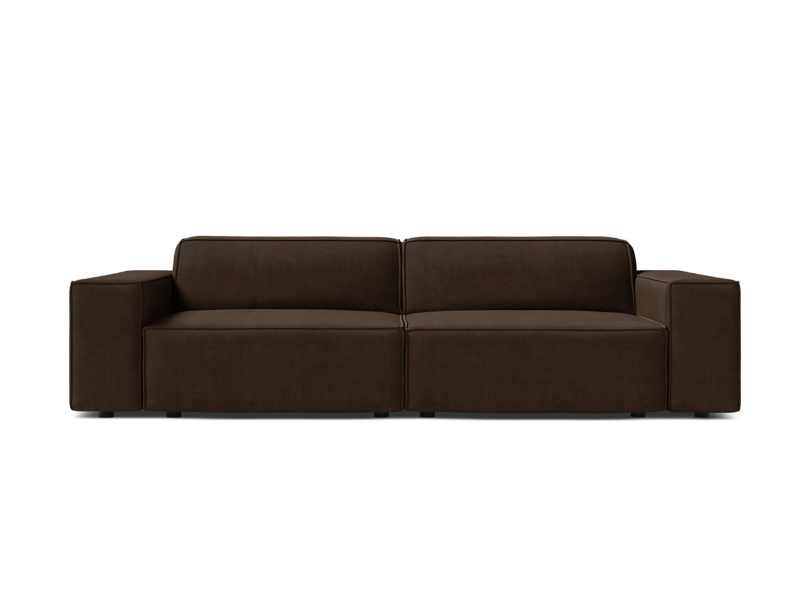 Jodie Modular Sofa, 3 Seats, 204x99 cm — Dark Brown