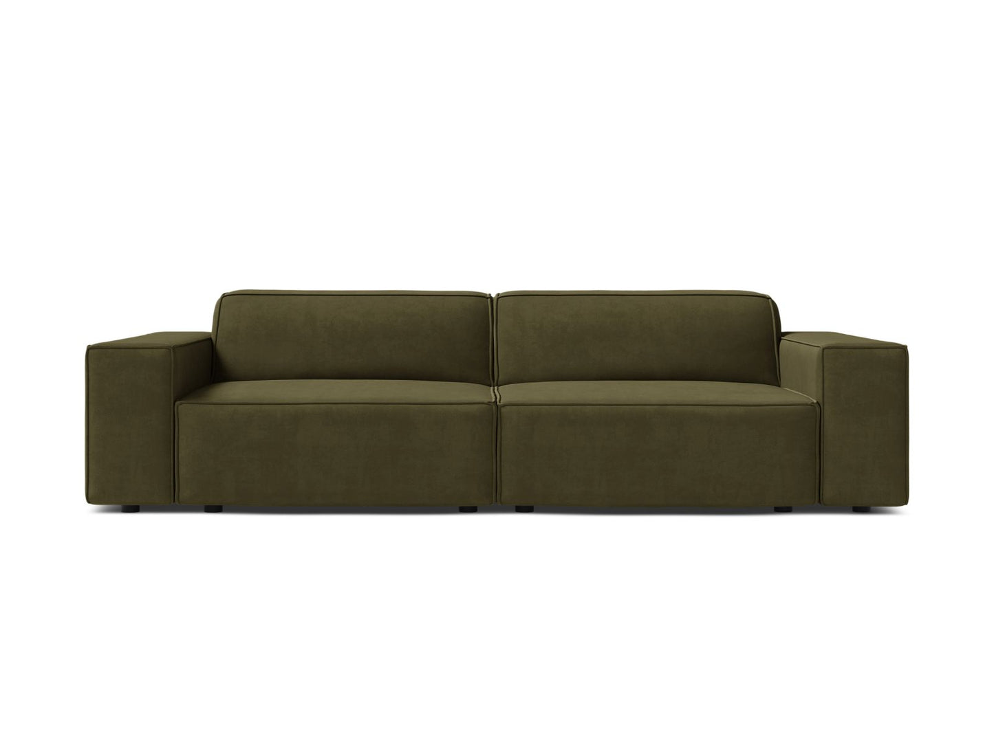 Sofa Samt Schwarz Jodie — Green