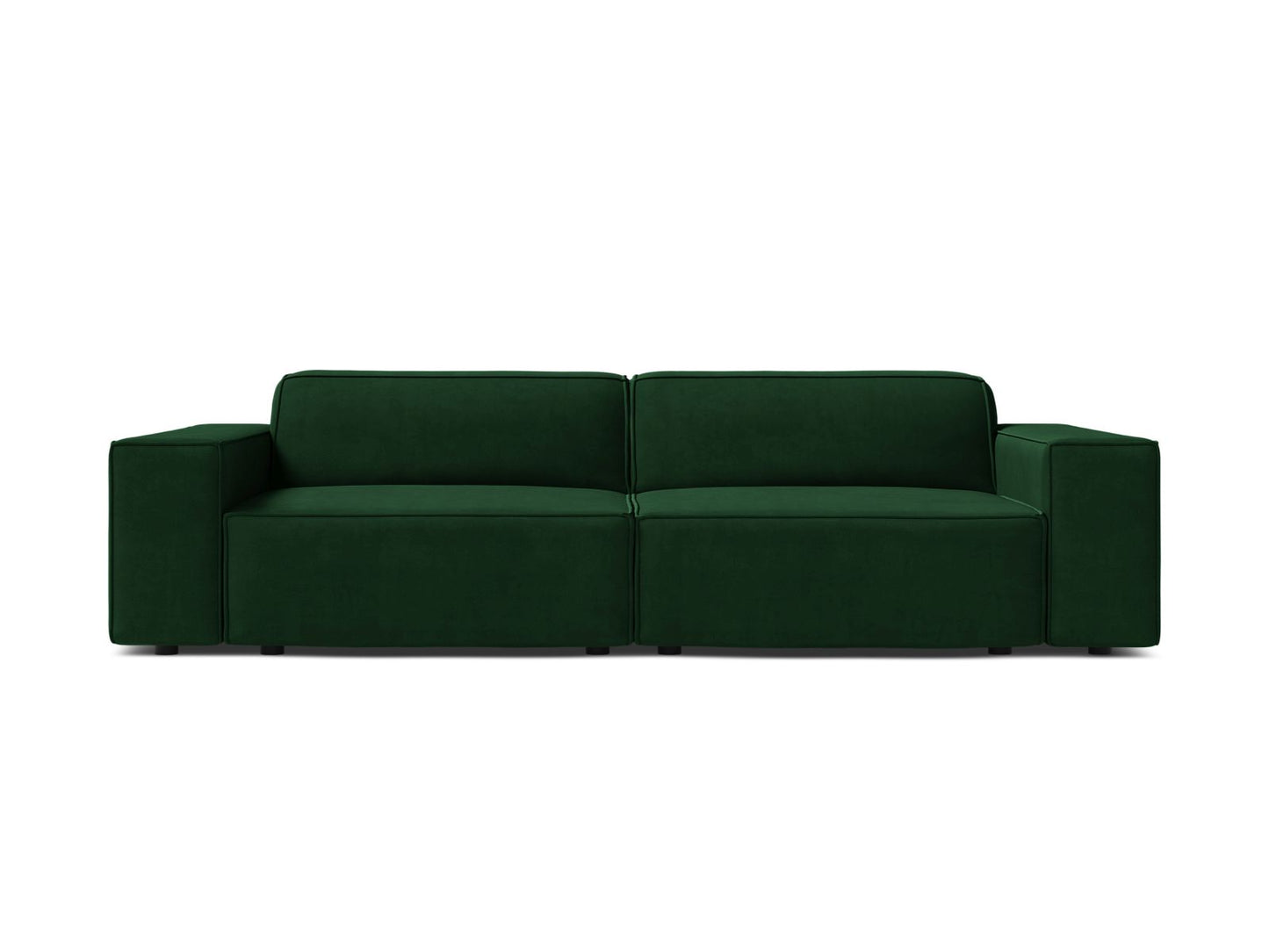 Sofa Samt Schwarz Jodie — Bottle Green