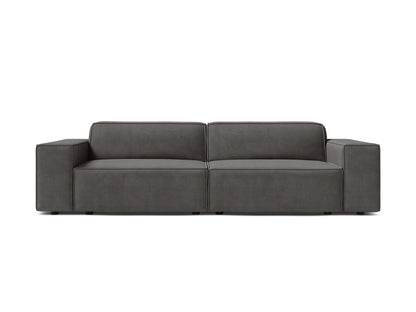 Sofa Samt Schwarz Jodie — Light Grey