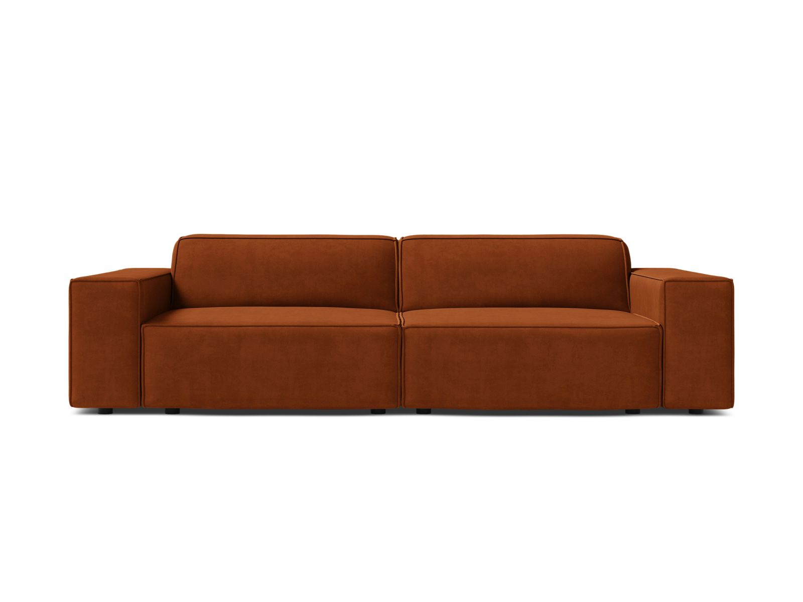Jodie Modular Sofa, 3 Seats, 204x99 cm — Terracotta