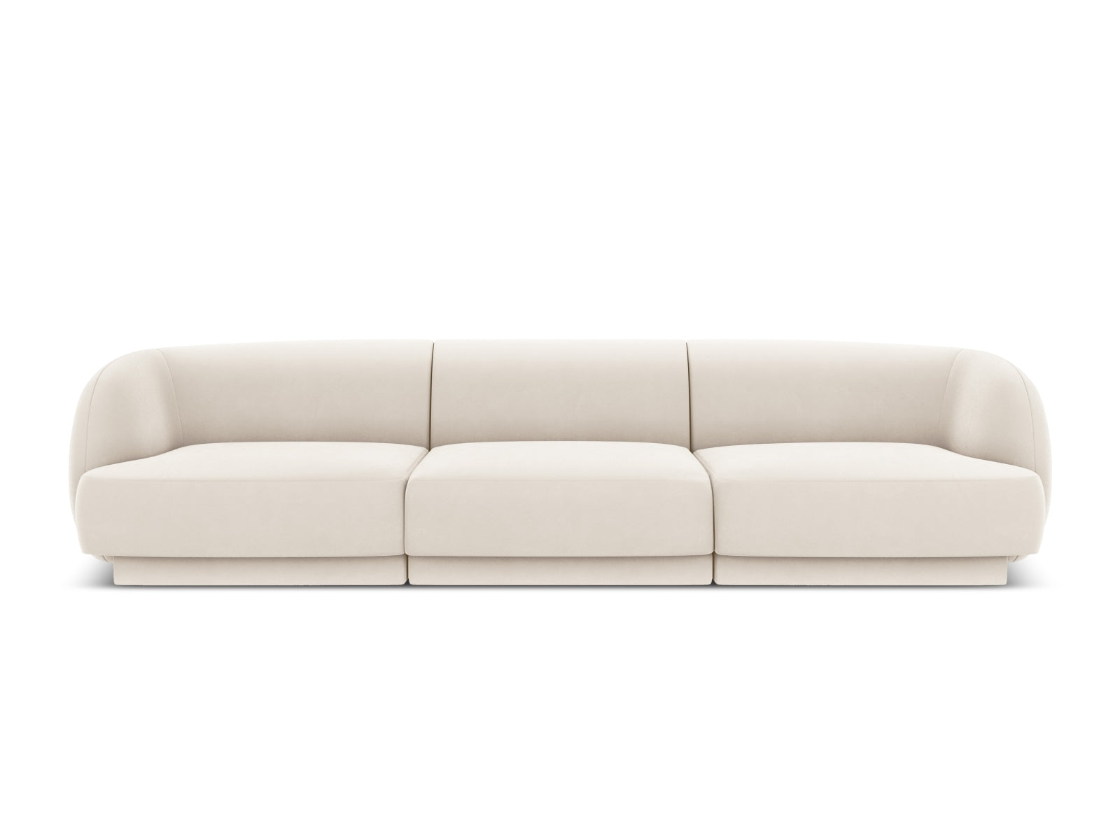 Miley Sofa, 3 Seats, 255x90 cm — Light Beige