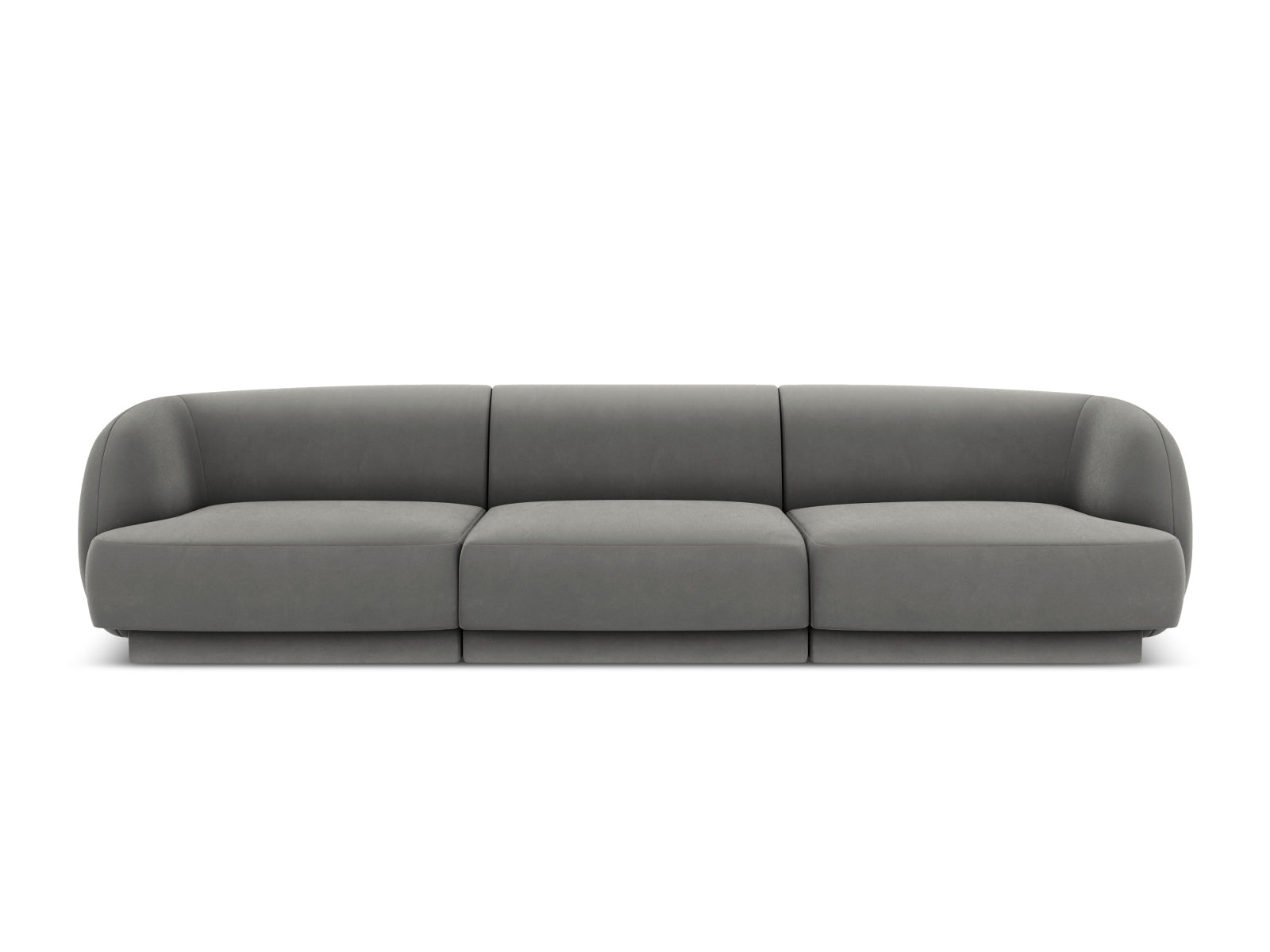 Miley Sofa, 3 Seats, 255x90 cm — Light Grey