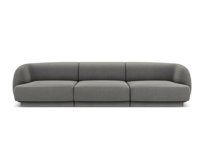 Sofa Samt Schwarz Miley — Light Beige