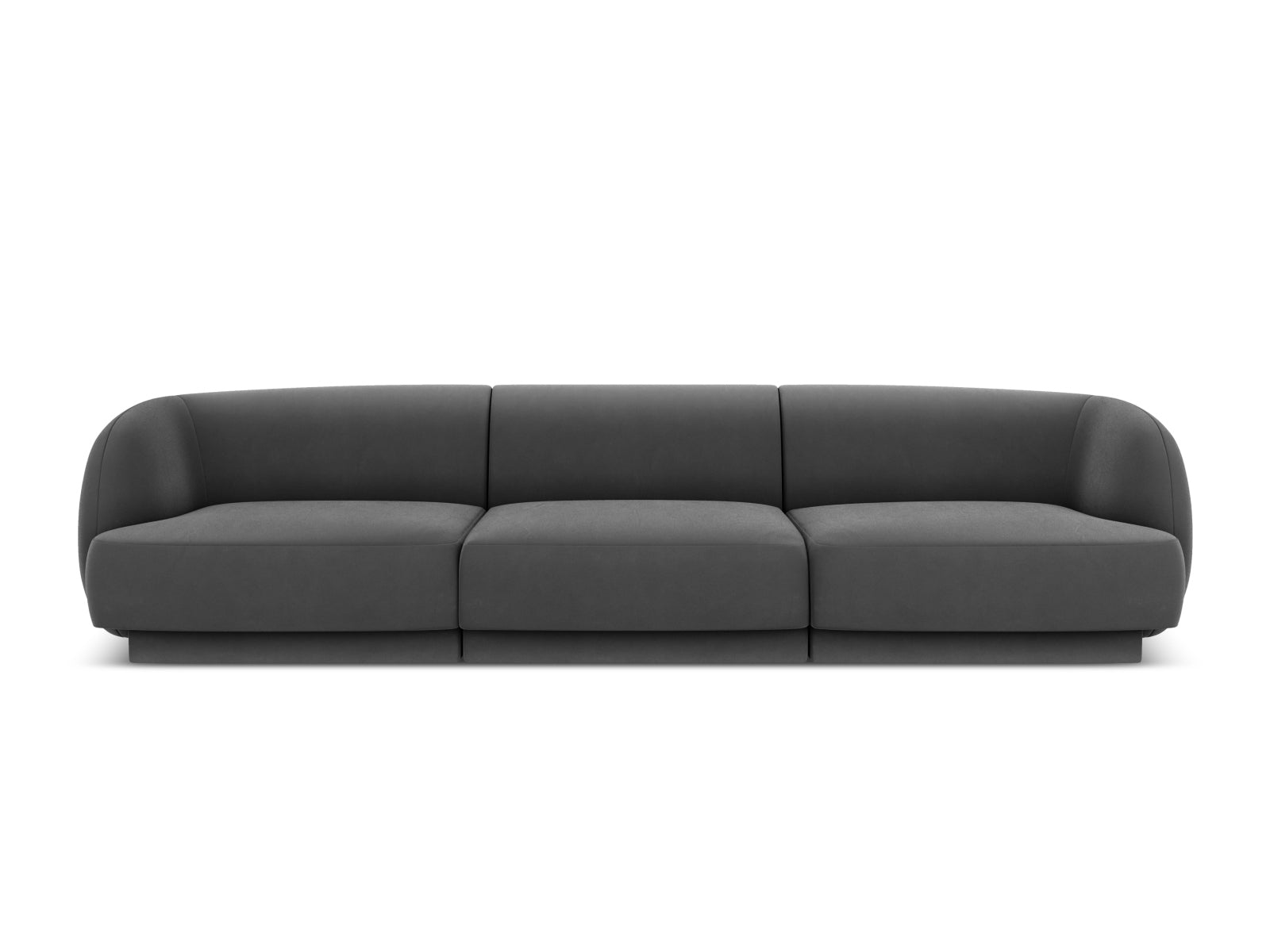 Miley Sofa, 3 Seats, 255x90 cm — Grey