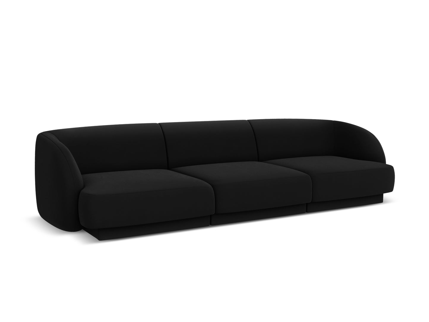 Sofa Samt Schwarz Miley — Detailansicht