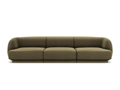 Sofa Samt Schwarz Miley — Cappuccino