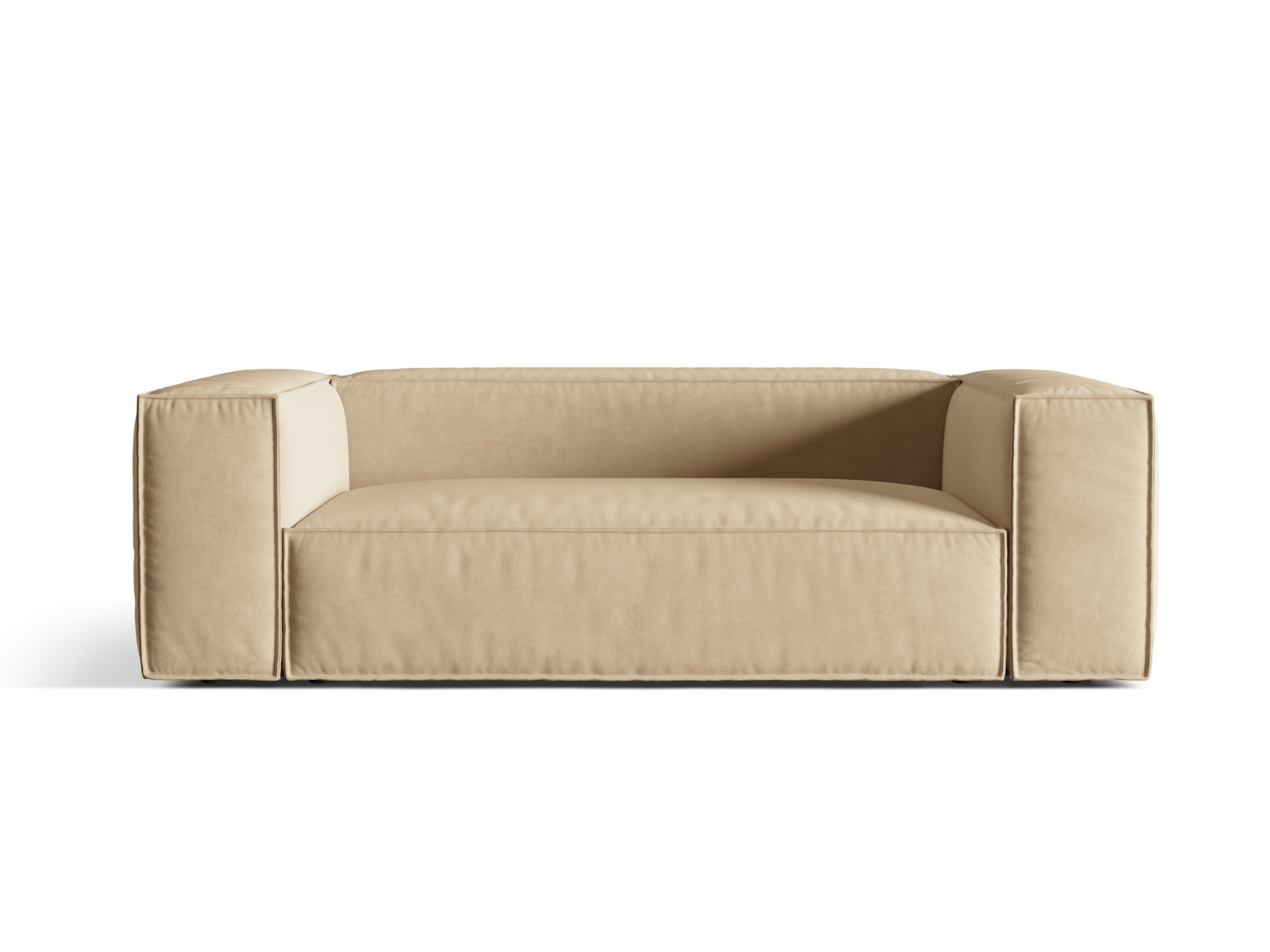 Nuria Sofa, 3 Seats, 210x110 cm — Nude
