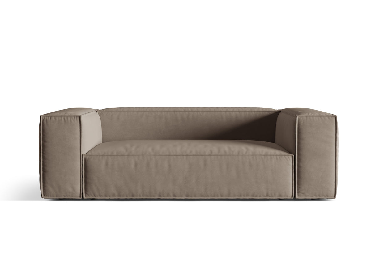 Nuria Sofa, 3 Seats, 210x110 cm — Warm grey