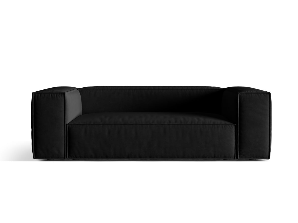 Nuria Sofa, 3 Seats, 210x110 cm — Black