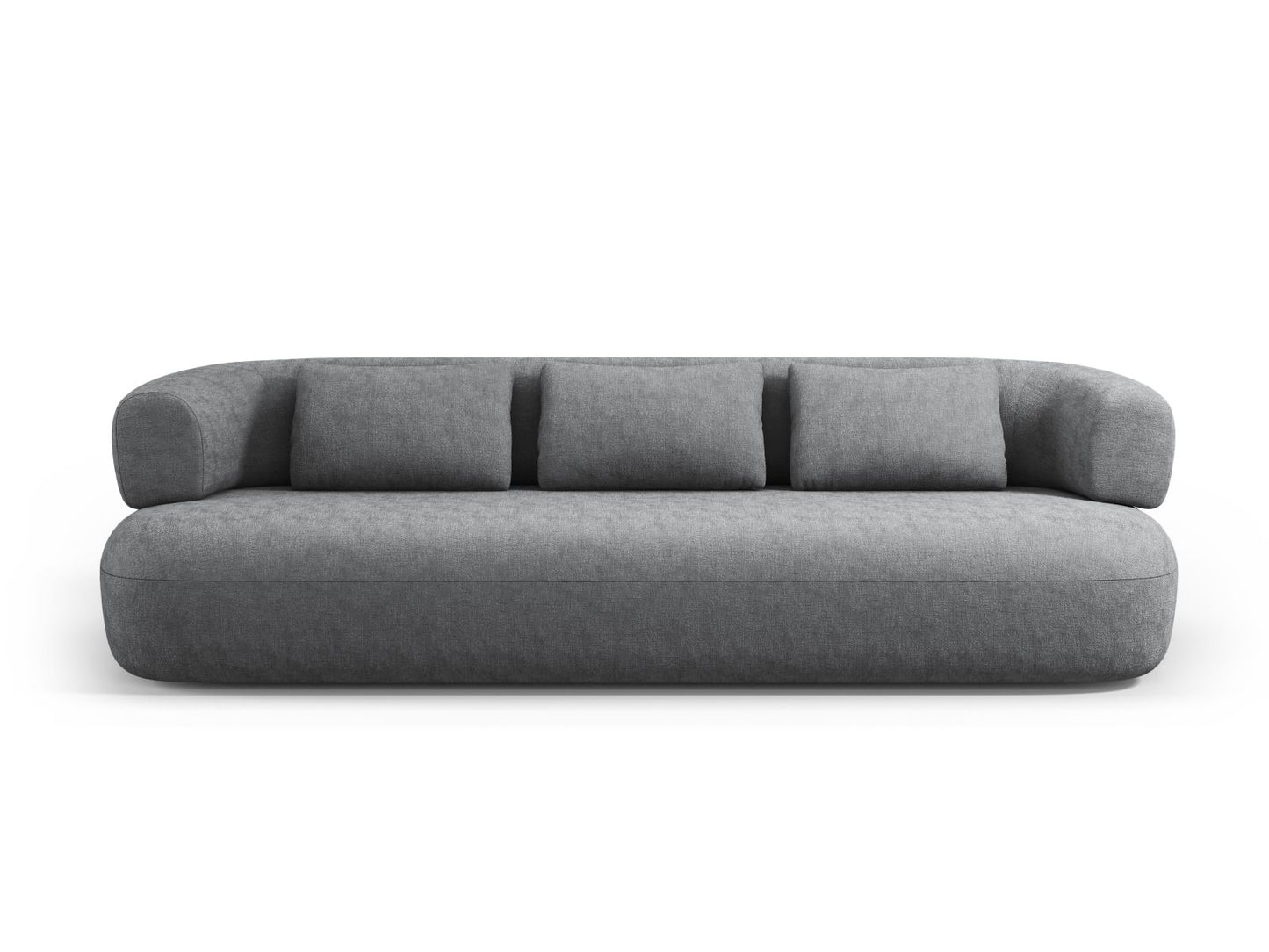 Jenny Sofa, 3 Seats, 200x90 cm — Dark Grey