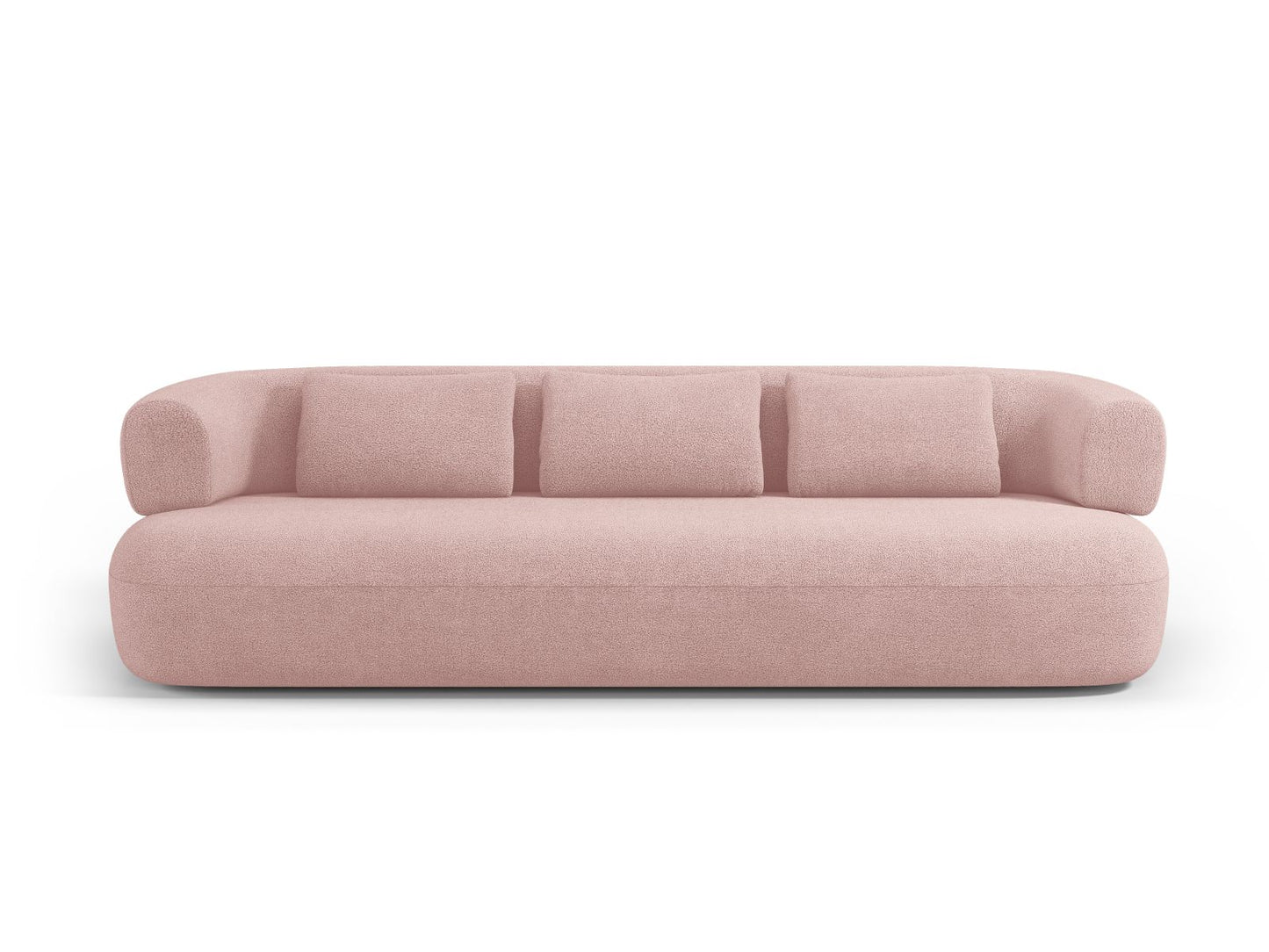Jenny Sofa, 3 Seats, 200x90 cm — Powder Pink