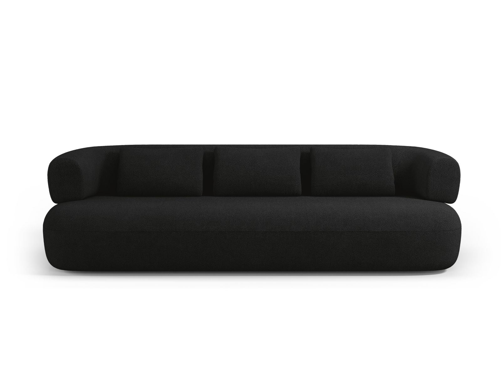 Jenny Sofa, 3 Seats, 200x90 cm — Black