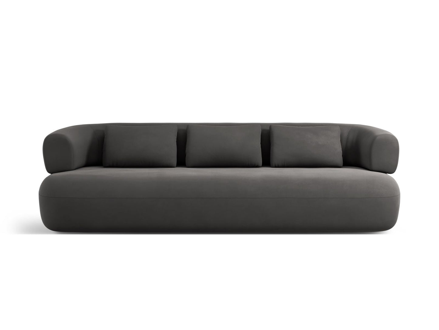 Jenny Sofa, 3 Seats, 200x90 cm — Dark Grey