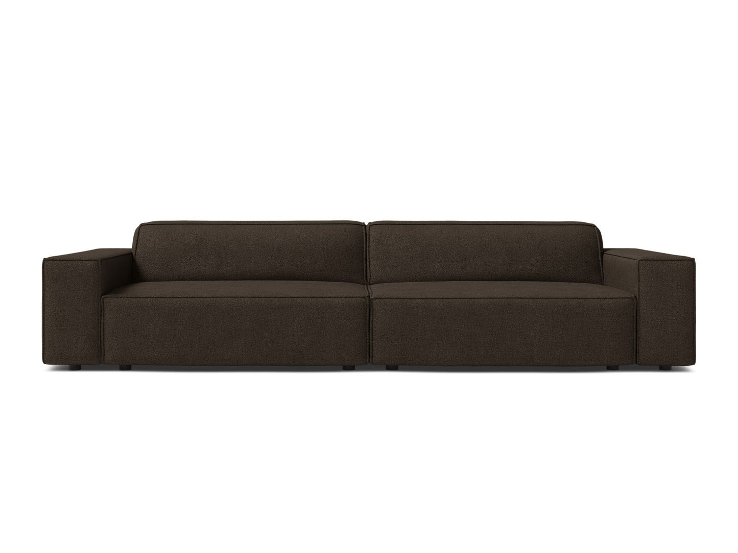 Sofa Bouclé Beige Jodie — Brown
