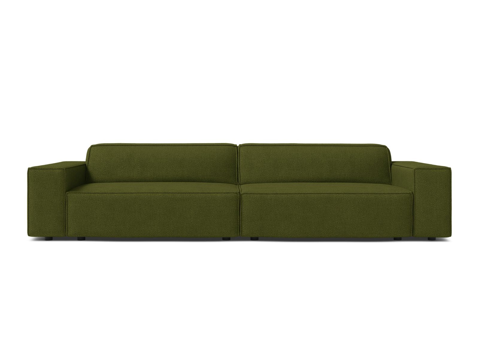 Jodie Modular Sofa, 4 Seats, 244x99 cm — Dark Olive Green