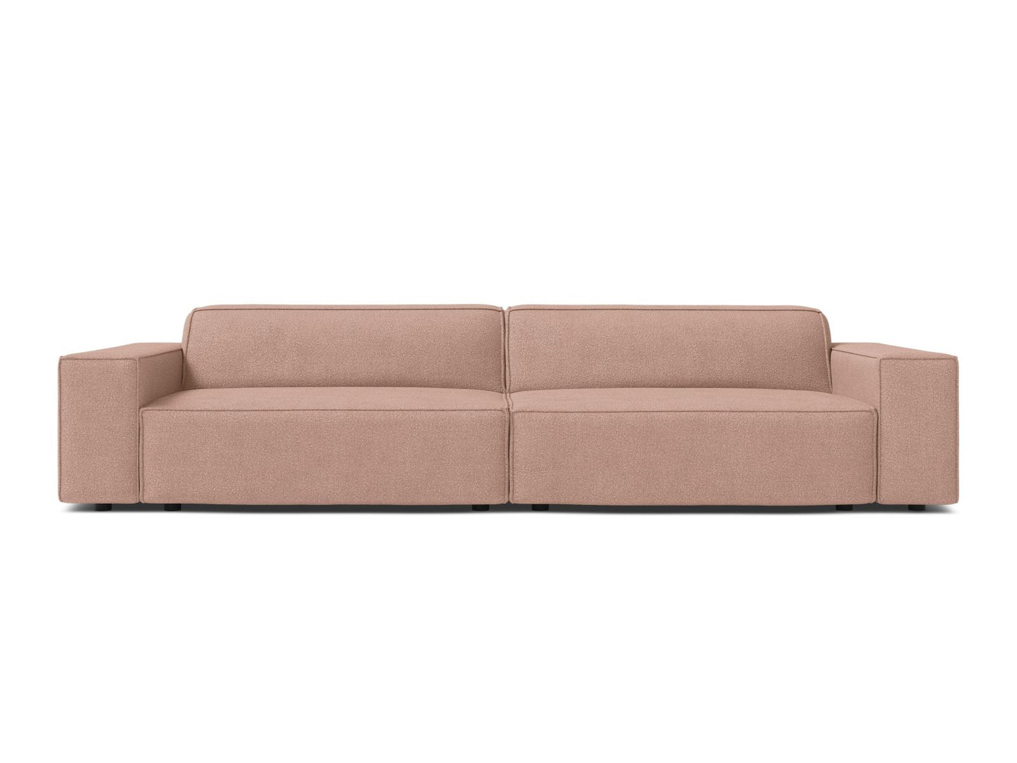Sofa Bouclé Beige Jodie — Powder Pink