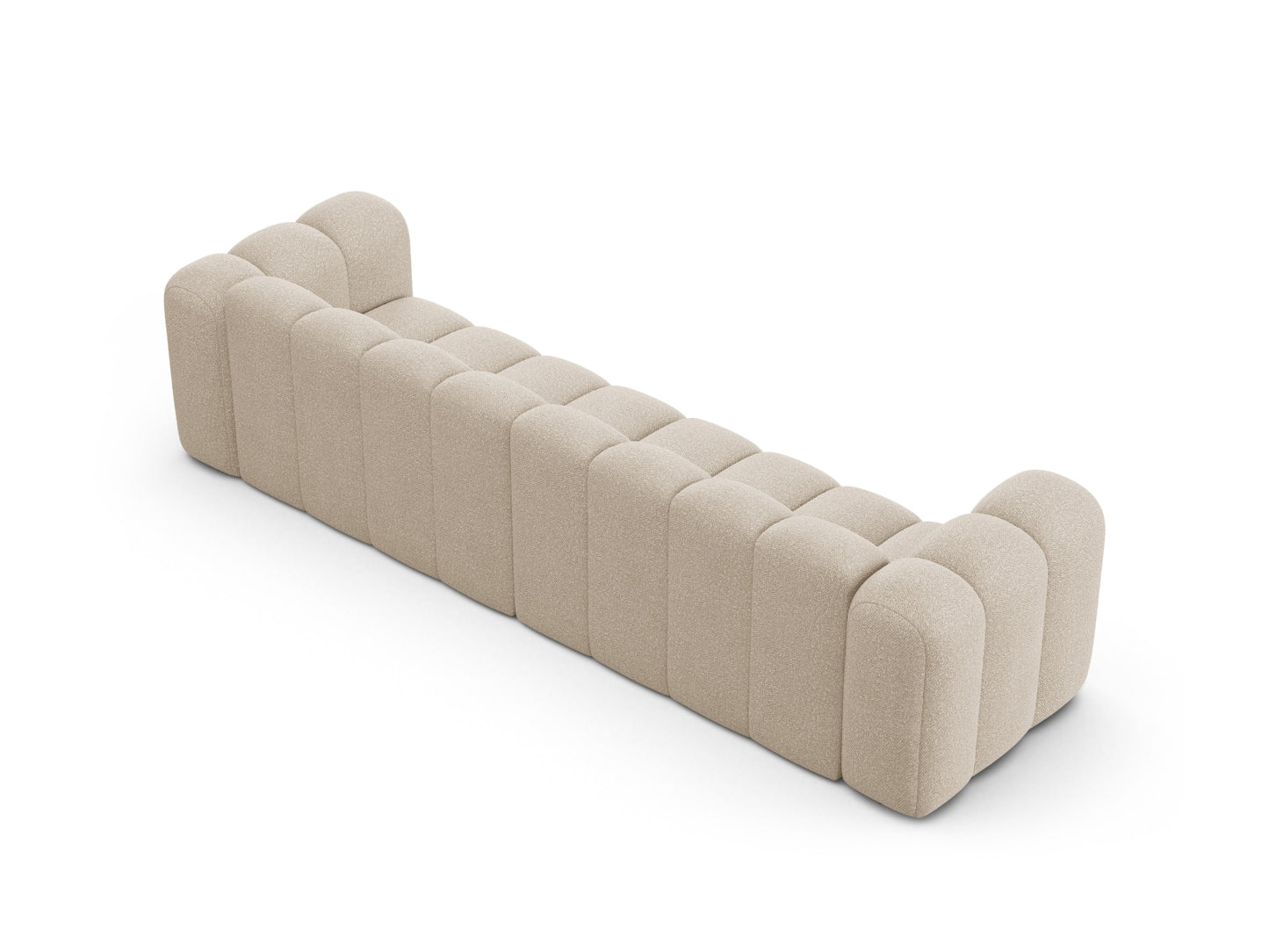 Sofa Bouclé Beige Lupine — Detailansicht