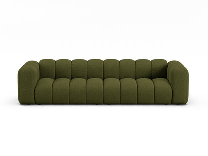 Sofa Bouclé Beige Lupine — Dark Olive Green