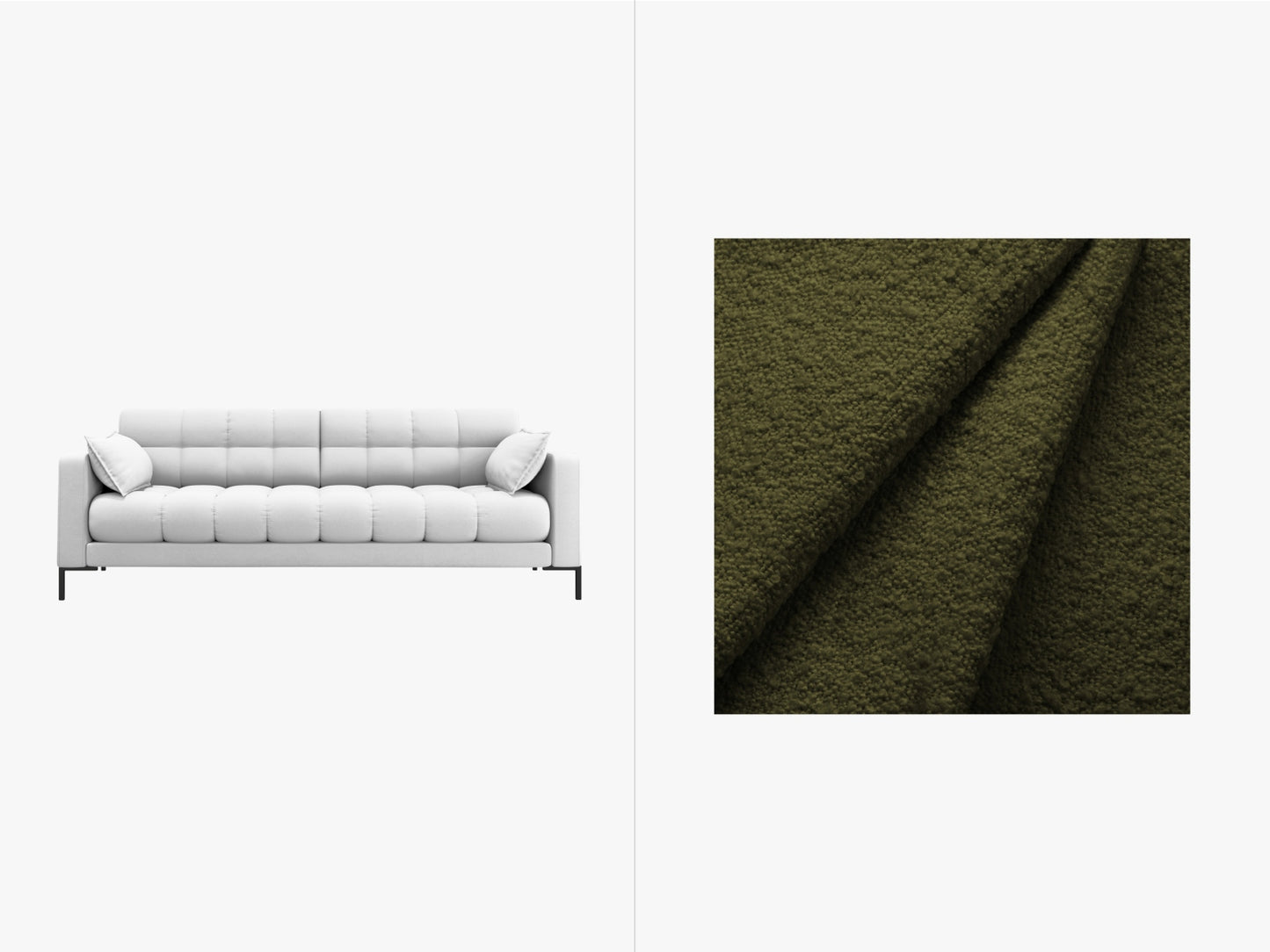 Mamaia Sofa — Dark Olive Green / 4 Seats