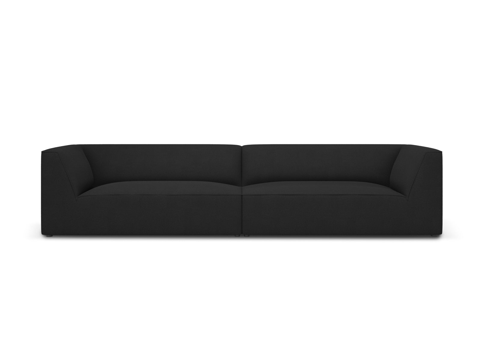Ruby Sofa, 4 Seats, 302x93 cm — Black