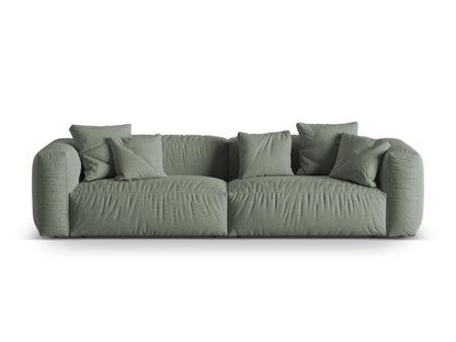 Sofa Strukturstoff Schwarz Martina — Moss Green
