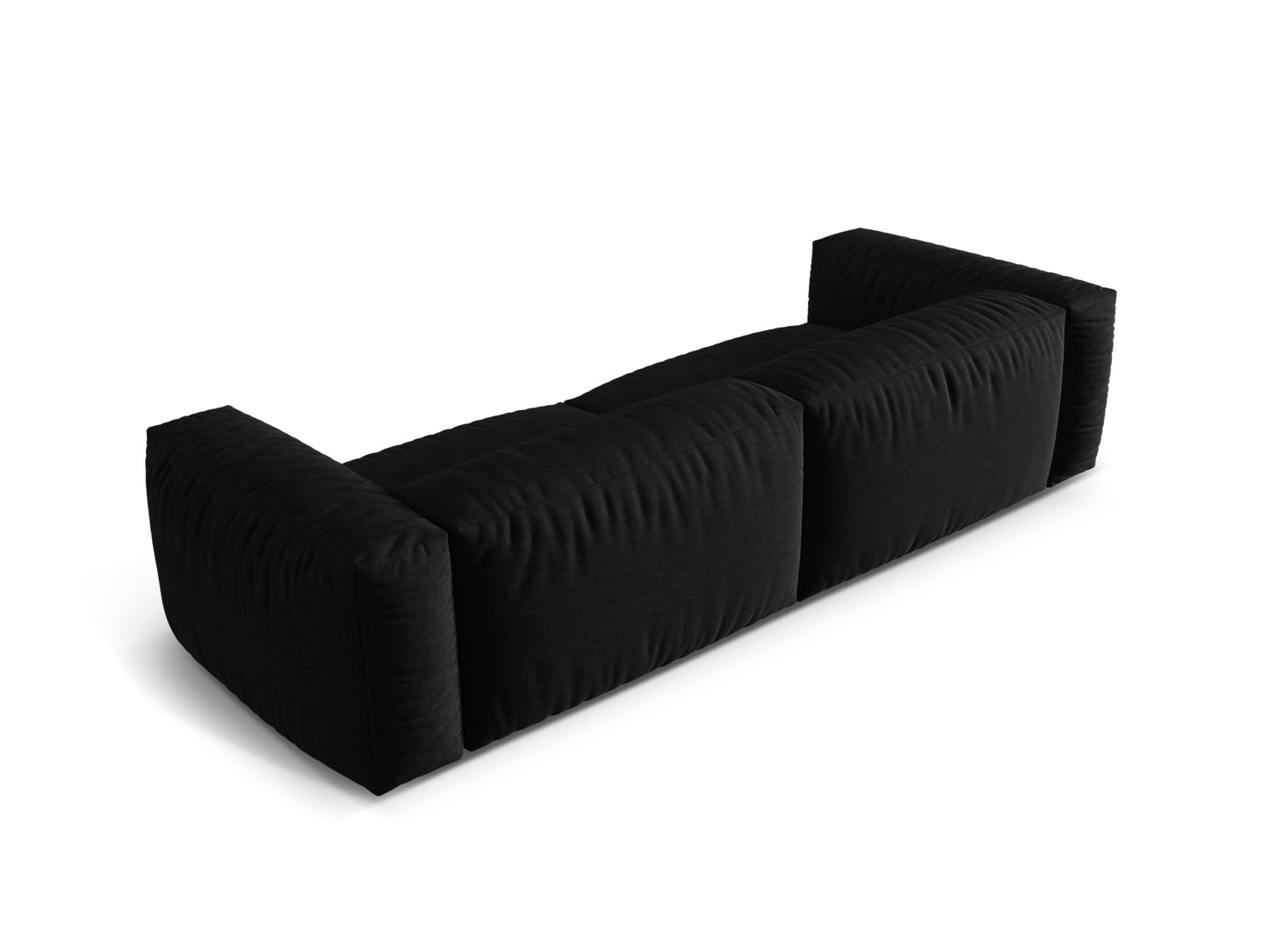 Sofa Strukturstoff Schwarz Martina — Detailansicht