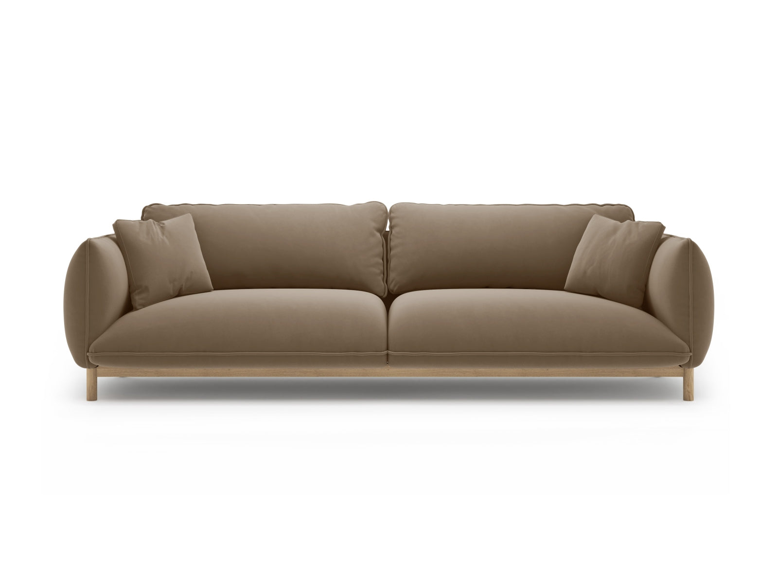 Ada Sofa, 4 Seats, 248x101 cm — Light Brown