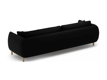 Sofa Samt Schwarz Ada — Maße und Details